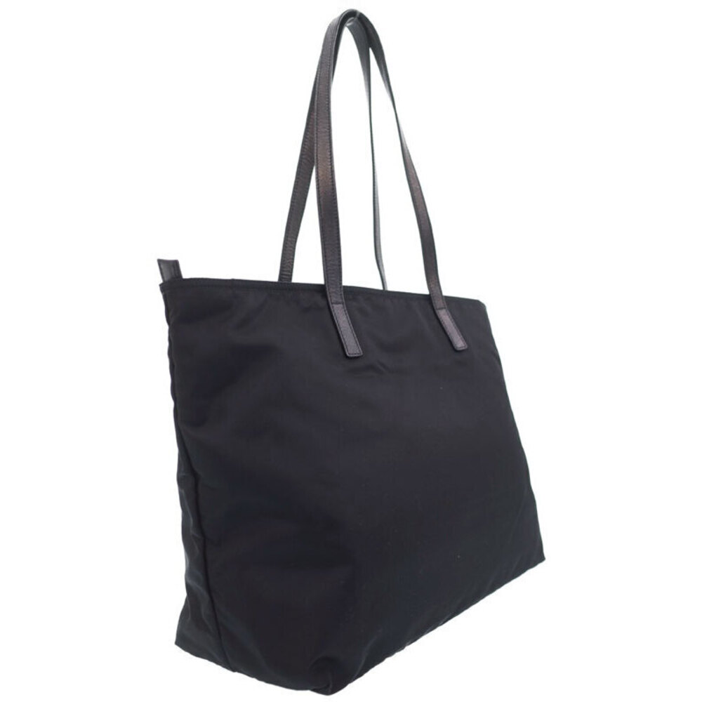 Prada leather Shoulder Black tote nylon Saffiano Vela Bag